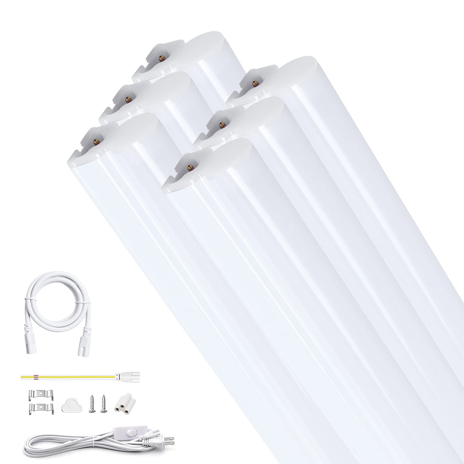 Amazon | 昼白色 1500LM超高輝度 器具一体型 led蛍光灯 20W形 T5直管