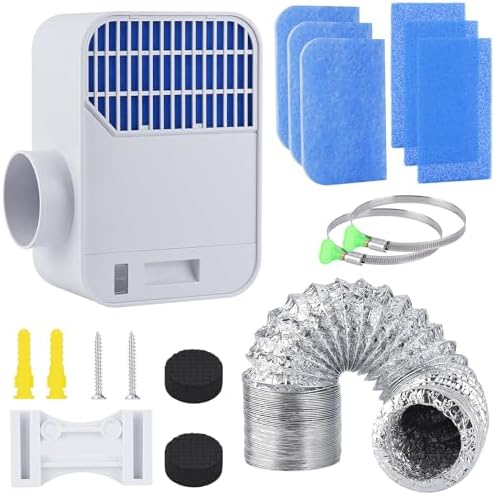 3-in-1 Indoor Dryer Vent Kit,Upgrade Energy Efficient Dryer Lint ...