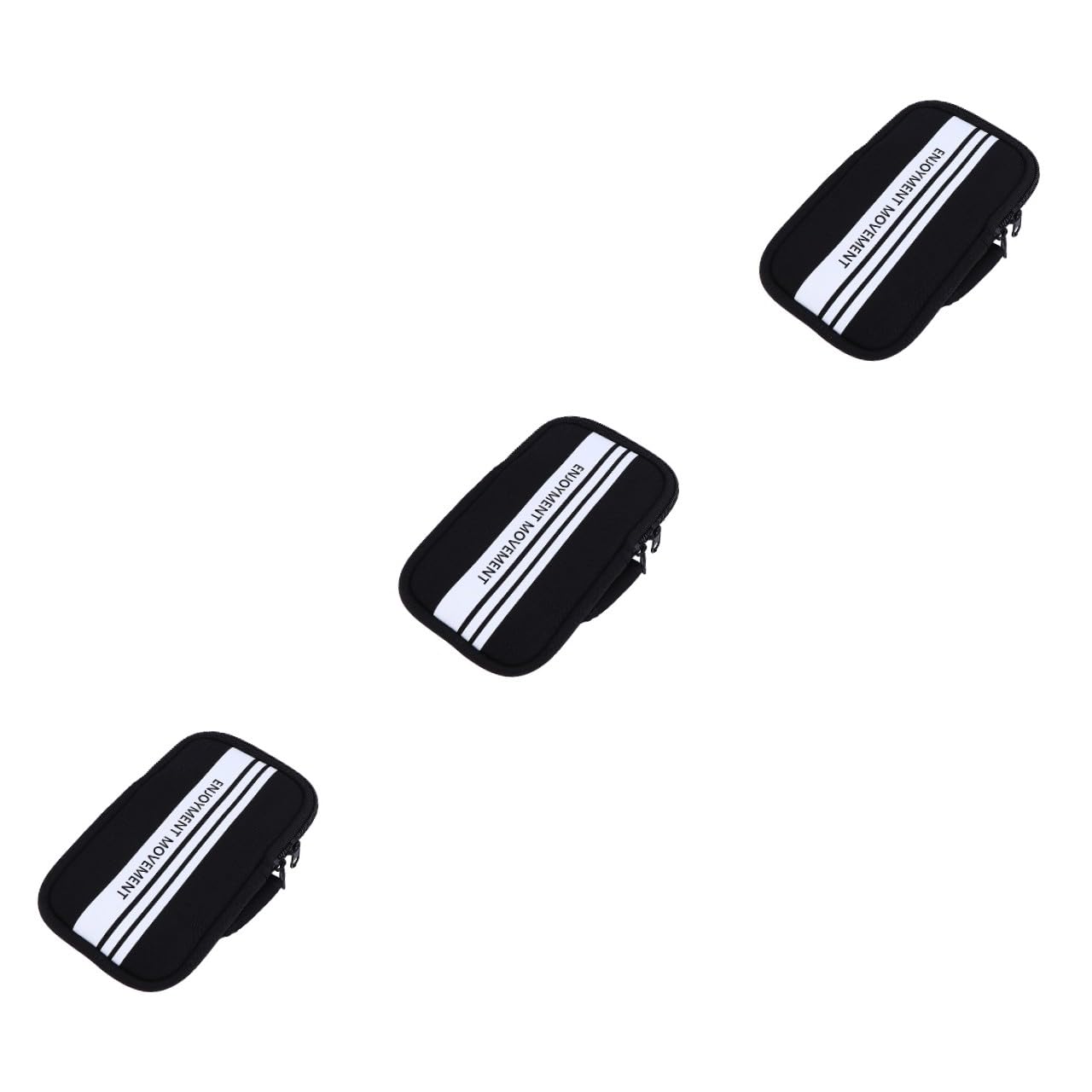 DOITOOL 3stücke Wasserdichtes Sportarmband Für Handys Praktische Handyhalterung Für Jogging Laufen Und Outdoor-aktivitäten Schwarz Mit Kopfhöreranschluss