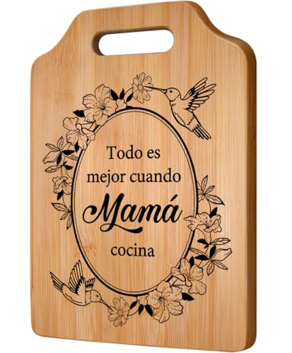 Regalos para mamá, Gifts for Mom Iin Spanish, regalos para el día de las madres Cutting Board, regalos de cumpleaños para mamá
