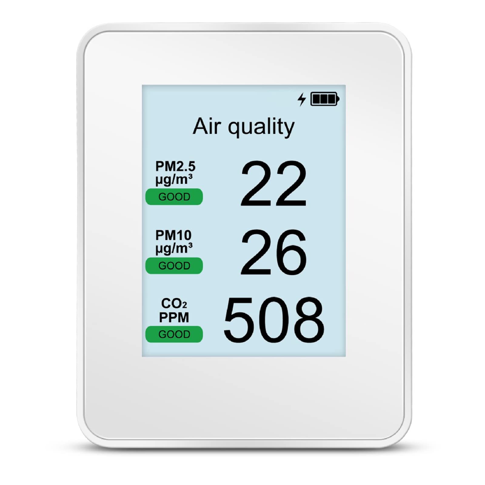 Probador de aire para interiores y habitaciones, detector de CO2, medidor de dióxido de carbono, sensor NDIR de 400-9999 ppm, detectores de dióxido de carbono para el hogar