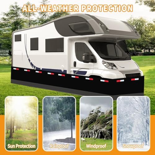 RV Skirting - 36ft Durable Stainless Steel Mesh Insulation for Winter Protection, Easy Installation for Travel Trailers & Motorhomes, Weather-Resistant & Secure Fit