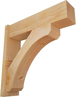 8"W x 30"D x 30"H Legacy Block Rough Sawn Outlooker, Douglas Fir