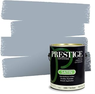 Paints Exterior Paint and Primer In One, 1-Gallon, Satin, Comparable Match of Benjamin Moore* Little Falls*