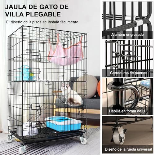 Encuentra reviews de Jaula para gatos precio disponible en línea para comprar. 8 Imagen adicional