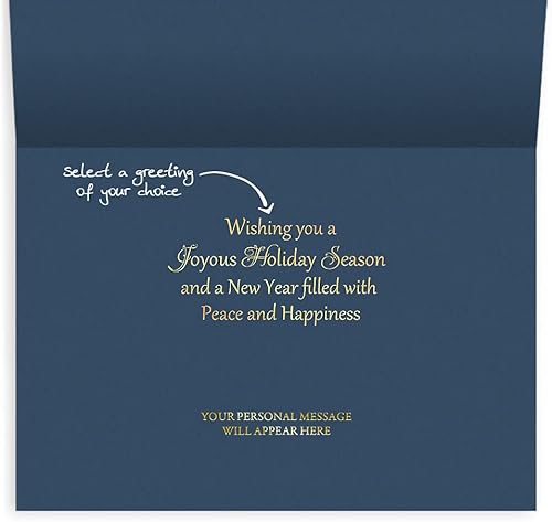 Miniatura 2 de The Gallery Collection - 25 tarjetas de Navidad nostálgicas personalizadas con sobres forrados de papel de aluminio