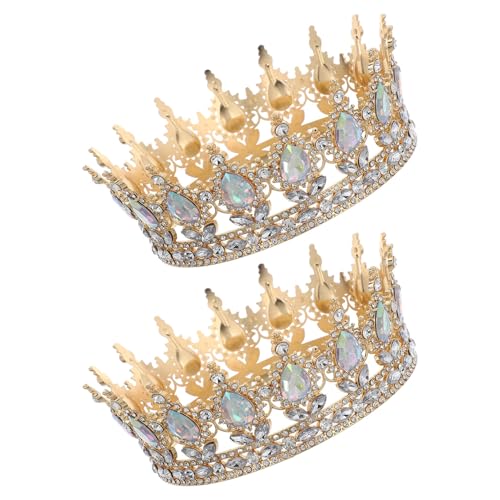 Couronne de mariage strass Baluue (lot de 2) pour mariée