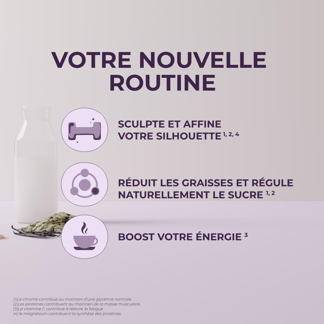 INOLAB Protéine Minceur 360 | Pure Whey Isolate + Morosil + Magnésium B6 + Chrome +Acérola | Musculation + perte de poids + Énergie | 15 encas vanille gourmand