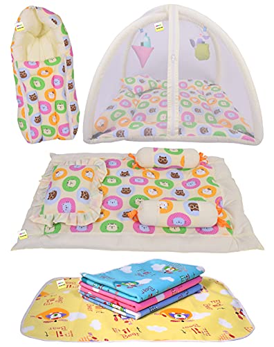 Image of Kwitchy Baby Bedding Set for New Born Essential Combo (0-6 Months) (4PCS Set)