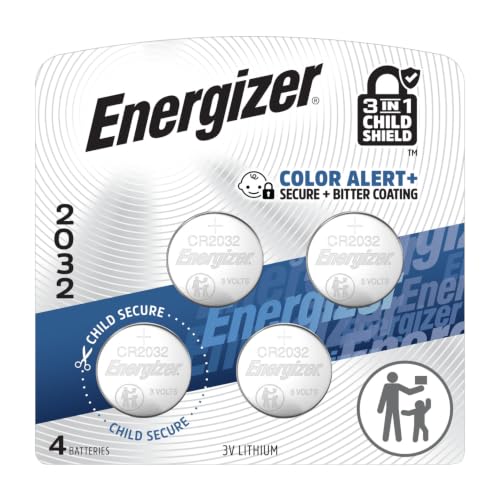 Energizer 2032 Batteries (4 Pack), 3V Lithium...