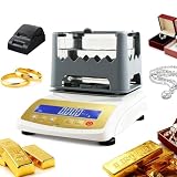 Probador de metales preciosos, analizador digital de pureza de oro y medidor de densidad para detección de quilates de oro, plata, platino, paladio