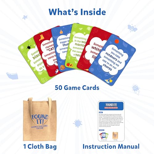 image for Skillmatics Indoor Scavenger Hunt Card Game - Found It Double Challeng