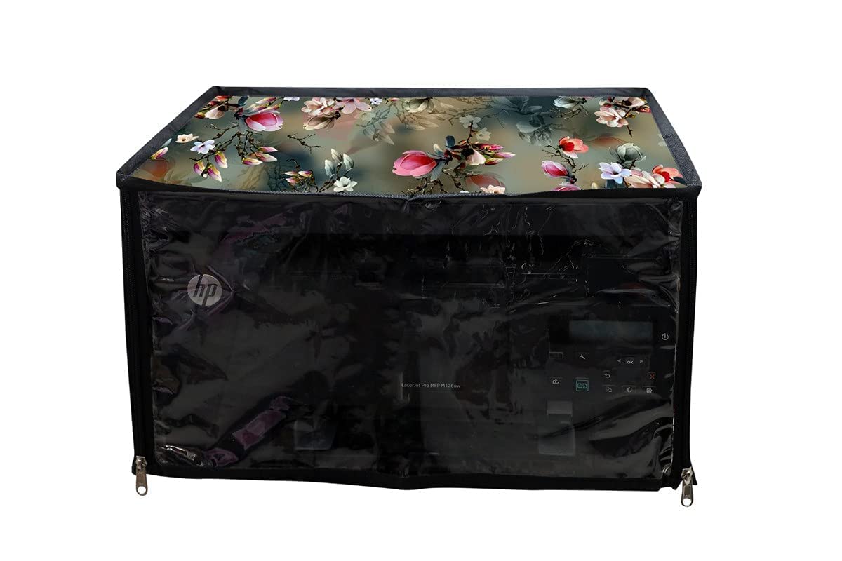 Printer Cover for HP LaserJet Pro MFP M126nw Printer with Zipper for Dust Protection, Multicolor Standard Size