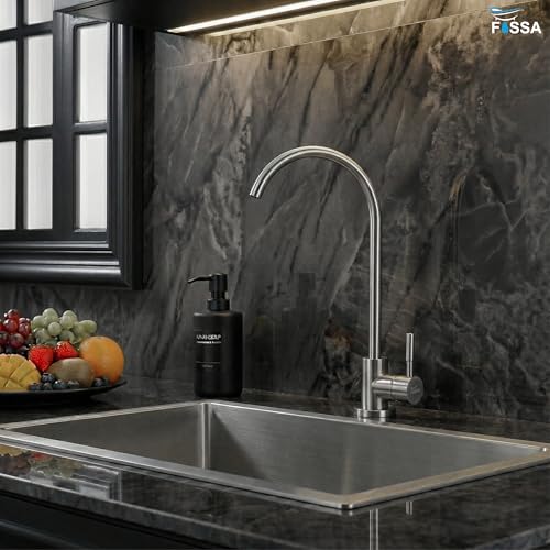 Image of Fossa RO Tap Kitchen Water Filter Faucet, 100% Lead-Free Drinking Water Faucet Stainless Steel 304 Body Brushed Nickel Finish (Matte Finish)