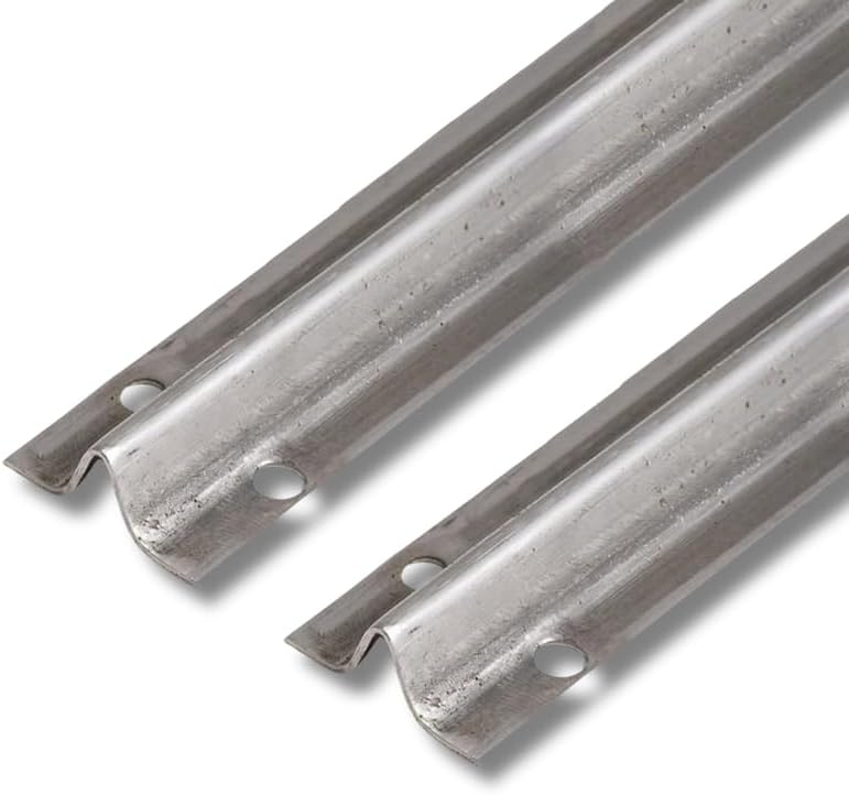 Screw on Track Cover for Sliding Patio Glass Doors | Fix Sliding Glass Door Repair Door Track Cover Replacement Hardware Repair Stainless Steel - 8 Feet (Pack of 2)