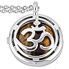 Nupuyai Tiger's Eye Crown Chakra Stone Pendant Necklace for Women Men, Natural Energy Healing Crystal Wrapped Stone Pendant with Chain #1