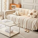 Fansu Chenilla Funda de sofá Toalla,Caqui)