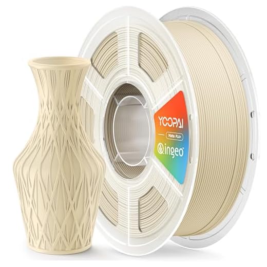 Matte PLA Plus Filament 1.75mm, Made with USA Material, Soft Matte Finish, Reduced Layer Lines, 1KG (2.2lbs) 3D Printer Filament, Dimensional Accuracy +/- 0.02 mm, Desert Tan