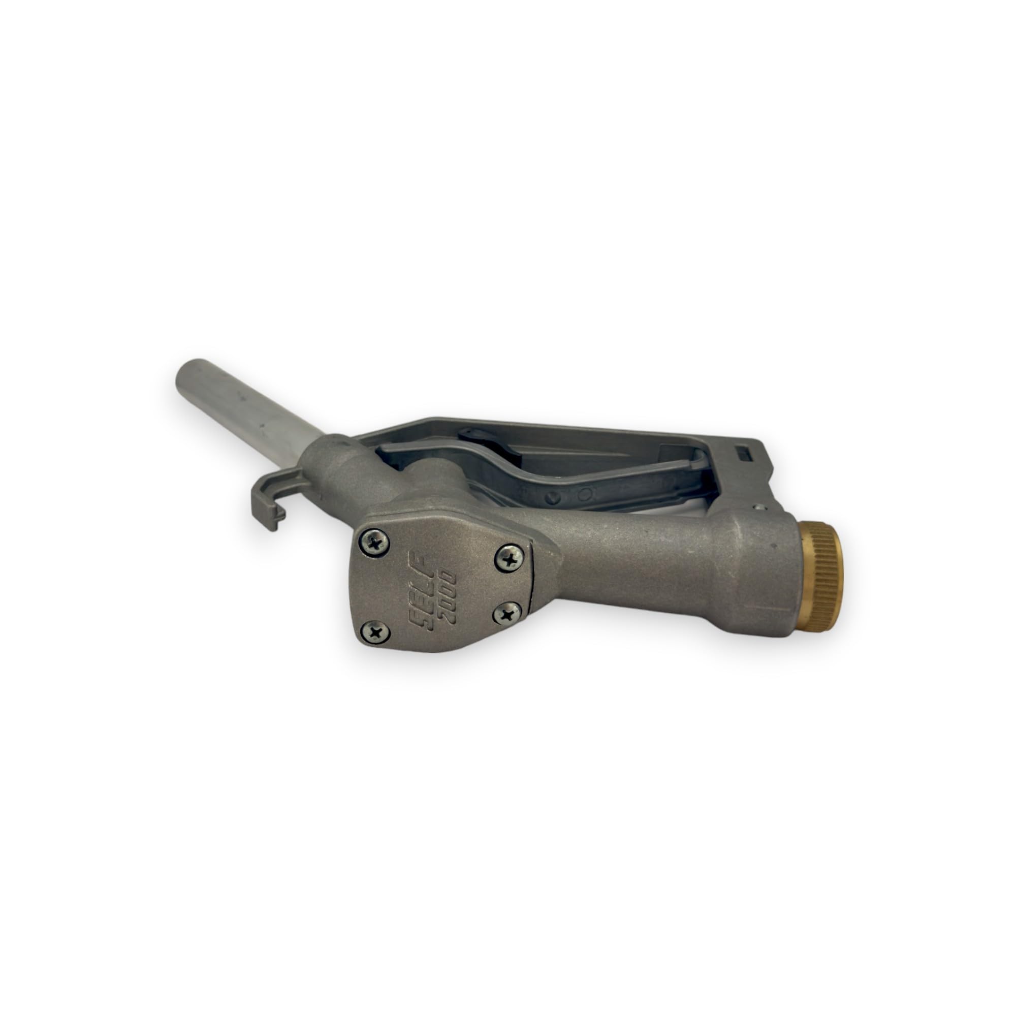 PIUSI Buse manuelle pour diesel, biodiesel et huile avec un débit pouvant aller jusqu'à 120 litres/minute, raccord 3/4" BSP, diamètre du bec de sortie 25 mm | Self 2000 00064900A | Pistolet manuel diesel et huile - Débit 120 l/min - Raccords 3/4" BSP - Pi