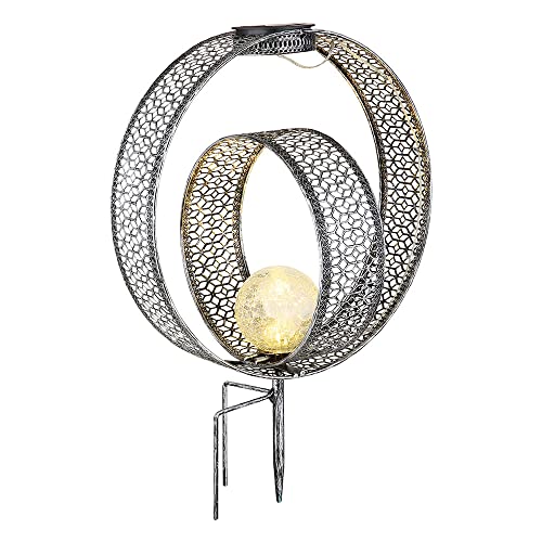 Globo 33644 Solarleuchte Metall Silberfarben, 1Xled Solarleuchte Metall Silberfarben Antik, Led