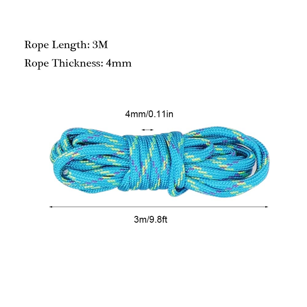 Paracord 550 corda in nylon Paracord da 4 mm, 35 pezzi di corde in nylon multifunzionali per la fabbricazione di braccialetti fai da te Cordino per cani Collare per cani