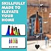 Blue Ridge Mountain Gifts Wine Bottle Wind Chime - Wind Chimes for Outside & Inside Decor, Handcrafted Wine Glass Bottle Wind Chimes, Suncatcher Whimsical Home Decor Gifts for Women (Cobalt Blue) #4