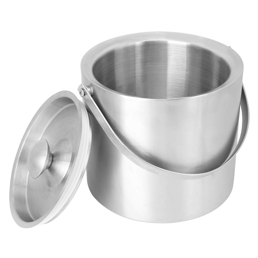 Enfriador De Botellas De Vino Con Aislamiento De 3 Litros, Cubo De Hielo De Acero Inoxidable, Sofisticado Barril De Cerveza Con Asa Para Barbacoas, Fiestas, KTV, Clubes, Restaurantes