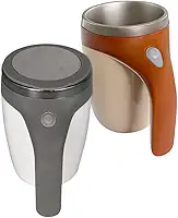 Caneca Mixer Automática 380ml com Tampa, Misturador para Bebidas, Batedor Elétrico Portátil