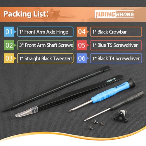 front arm axis replacement for dji mini 3 front arm shaft screws front arm hinges for dji mini 3 pro drone accessories parts with repair tools3pcs screws