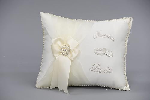 Miniatura 3 de A&C Quinceañeras and More Wedding accessories Pillow set, Wedding Album Wedding Guest book Wedding Pillow Cojines de boda Our Wedding Pillows 540