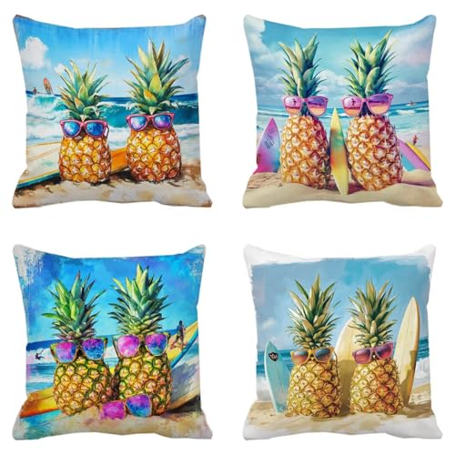 Housse coussin canapé extérieur imperméable en lin texturé haut de gamme