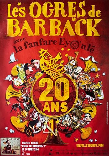 Affiche Les Ogres de Barback pour décorer un grand mur vide poster 70x100 cm chambre ado