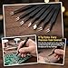 Rackii 10PCS Precision Tweezers Kit, ESD Safe Anti-Static Anti-Magnetic Stainless Steel Fine Tip Set with Storage Bag and Pry Tool for Electronics Repair, Soldering, Jewelry Making, Lab and Model Work
