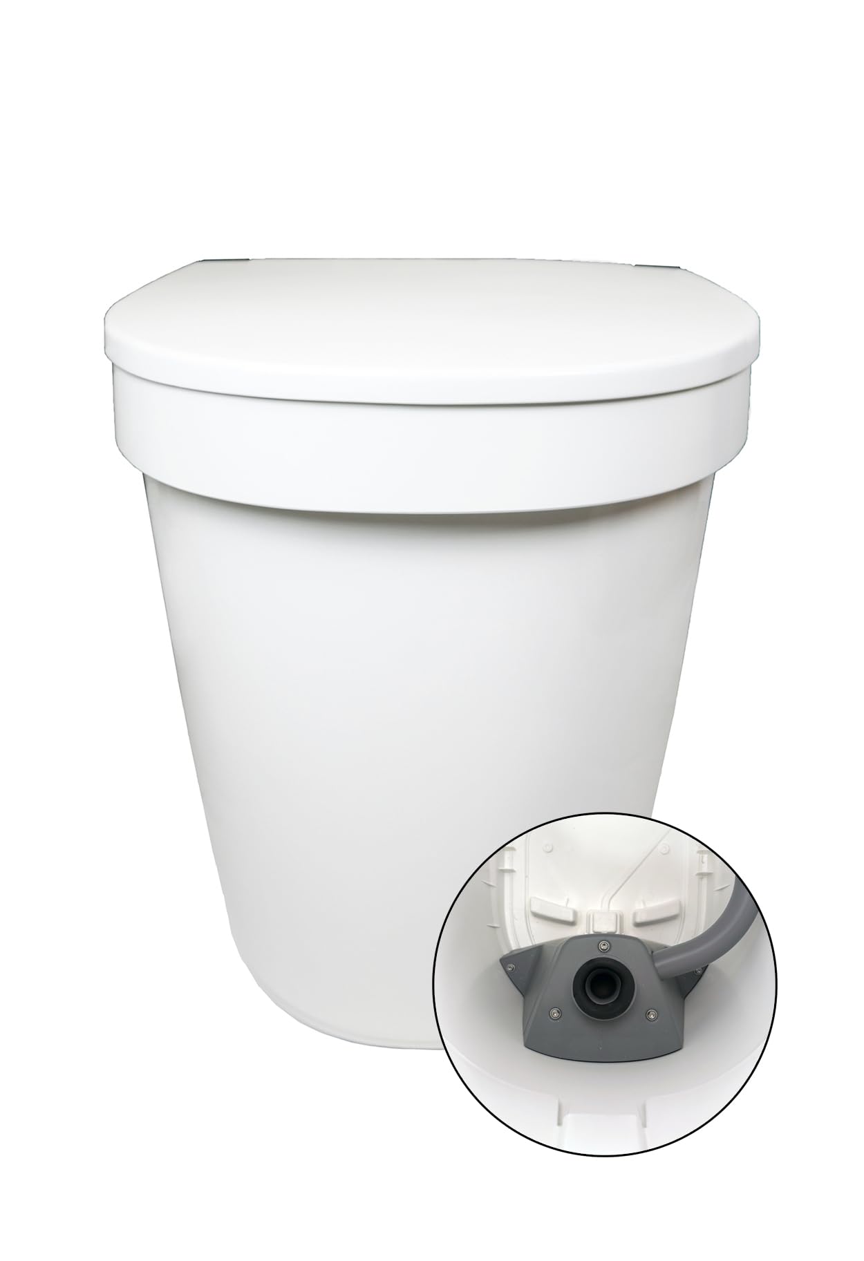 Urine separating toilet Separett Tiny® with urine hose out | Fácil de usar, no necesita aditivos, para casas pequeñas, cabañas y caravanas, con sistema de agua gris