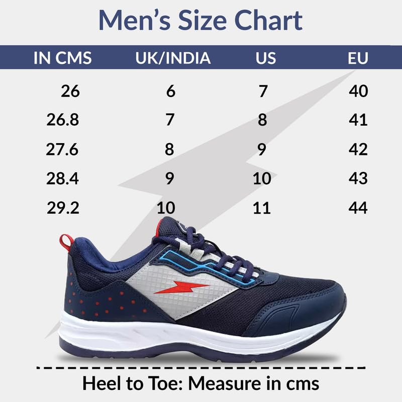 Image of BRUTON Men's 971 Blue Synthetic Leather with EVA Sole Sports Shoes -8 UK