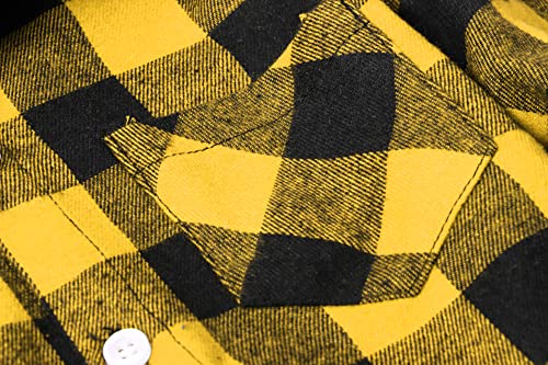 Image of Betusline Boy and Men Button Down Plaid Shirt