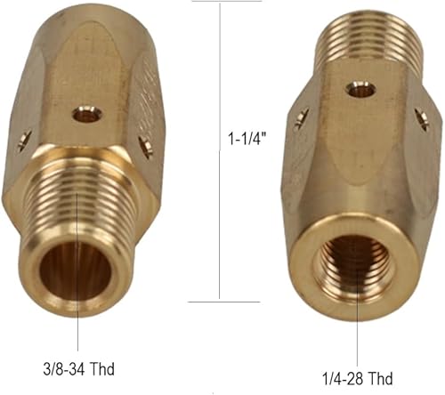 Miniatura 7 de STARTECHWELD 169-716 Mig - Difusor de gas Mig Adaptadores para pistolas Miller M10, M15 y Hobart H9, H10 (paquete de 5)