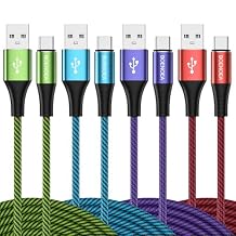 كابل USB C من Boenoea بطول 10 أقدام، عبوة من 4 قطع، كابل USB A إلى USB C، شحن سريع، سلك شاحن من النوع C مضفر لهاتف Samsung Galaxy S24 S23 S22 S21 S20 S10 S10E Note 20 10 A50 A51 A71 Moto G، Pixel