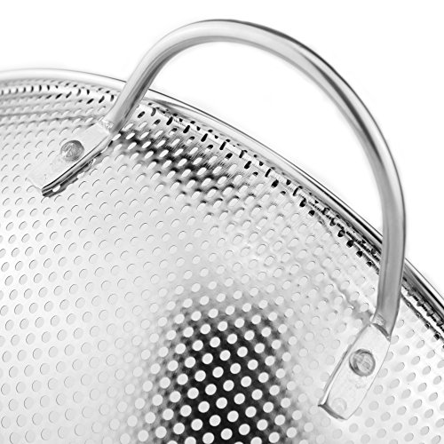 Colander Pro passoire en acier inoxydable grand récipient perforé pour évier
