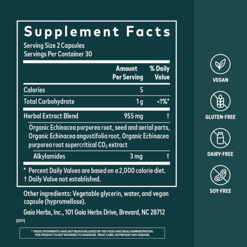 Gaia Herbs Echinacea Supreme Capsules