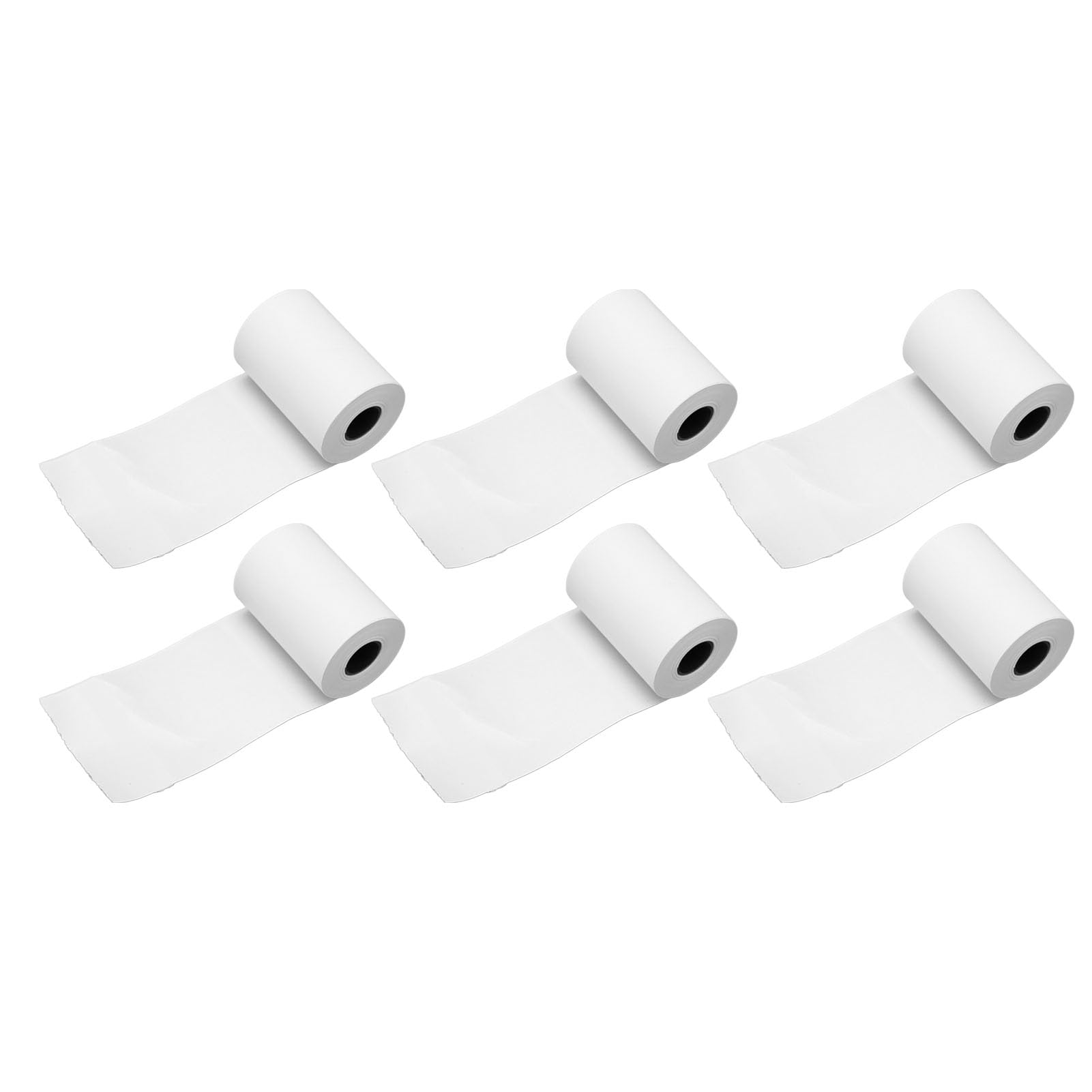 Rolki papieru termicznego 50 rolek Premium, gruby, wygładzający, szybki druk Żywe, białe rolki papieru paragonowego do drukarek POS i drukarek etykiet 57 mm x 50 mm (Bez rdzenia rurowego)