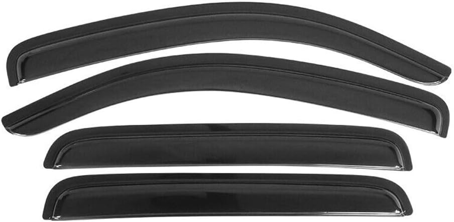 Double Cab Window s Rain Sun Guard Vent 4Pc Set Acrylic 4CAR-WD-TT054-94056