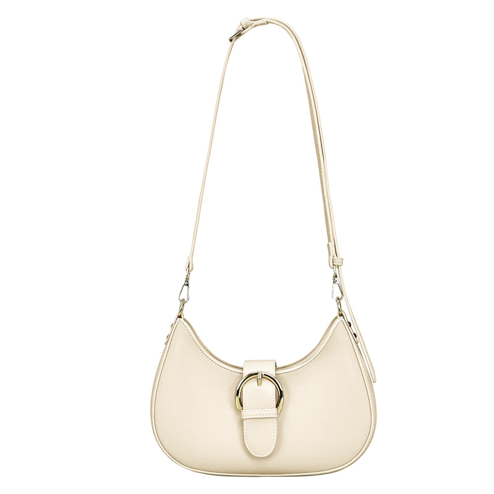 Luna Crossbody Bag for Women Small Crescent Shoulder Purse with Adjustable Strap Cute Mini Handbags for Going Out