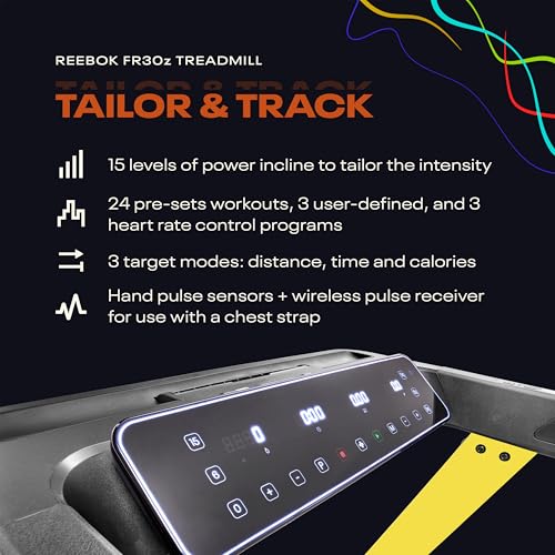 Image of Reebok Treadmills - Powerful Motors, Incline, Bluetooth, Walking or Running, Plus 60 Day Free Kinomap Membership