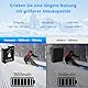 Anegine Osmo Action 4 3 Akku 1800mAh und Doppelte Aufladung USB LED Ladegerät Kit für DJI Osmo Action 4 / DJI Osmo Action 3 (2er-Pack)