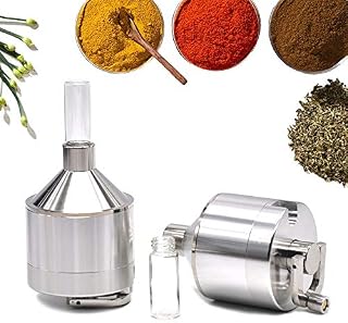 DmHirmg Powder Spice Grinder Hand Mill Funnel (Sliver 1 pc)