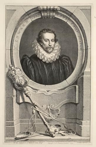 Portrait de Sir Edward Coke Toile Décorative pour Ambiance Chambre Cosy