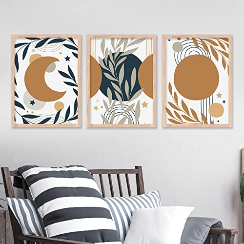 Image of kotart Modern Wall Art Framed Painting for Wall Decoration - Wall Painting for Living Room, Bedroom - Big Size Wall Painting for Wall Decor (Multi, Framed) Set of 3 (Large, Painting 01)