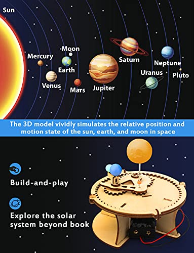 5 Set Stem Kits, Wooden Building Kits, Stem Projects For Kids Ages 8-12, 3D Puzzles, Diy Educational Science Experiment Model Kits, Toys For Ages 8-13, Gifts For Boys And Girls 8 9 10 11 12 Years Old #TOP2