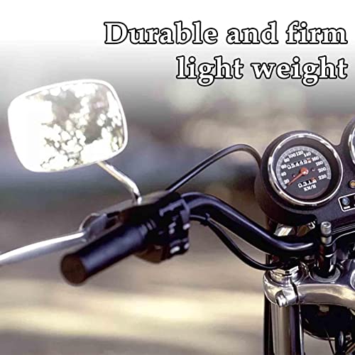 Groothoek veiligheidsachteruitkijkspiegel,HD-glas aluminiumlegering motorfiets eindspiegels - Wind Swivel Wing Verstelbare Roterende Zijspiegels, Moto Accessoires Yanjing - Image 4